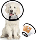 Plastic Pet Recovery Collars & Cones for Dogs and Cats After Surgery Adjustable Dog Neck Cone Surgical Elizabeth E-Collar Prevent Biting and Stop Licking Wound (S)